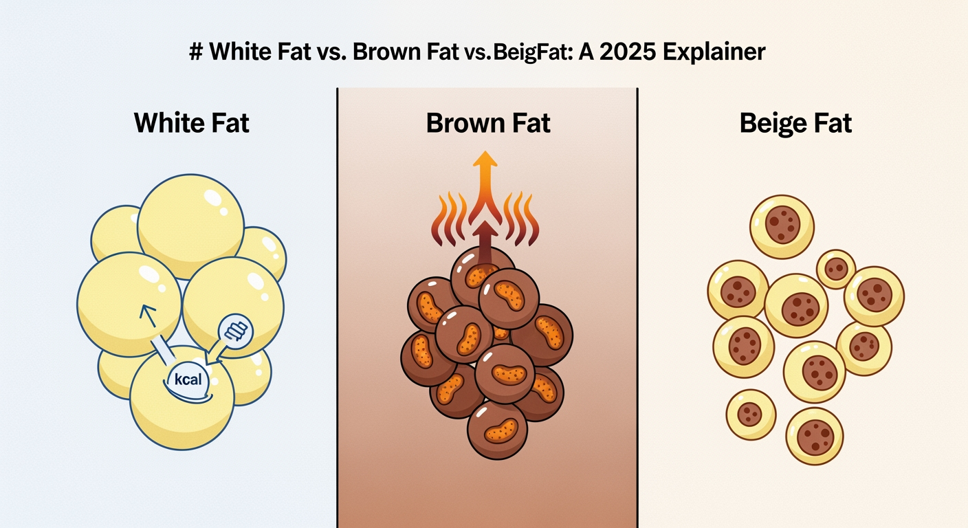 White Fat vs. Brown Fat vs. Beige Fat: A 2025 Explainer