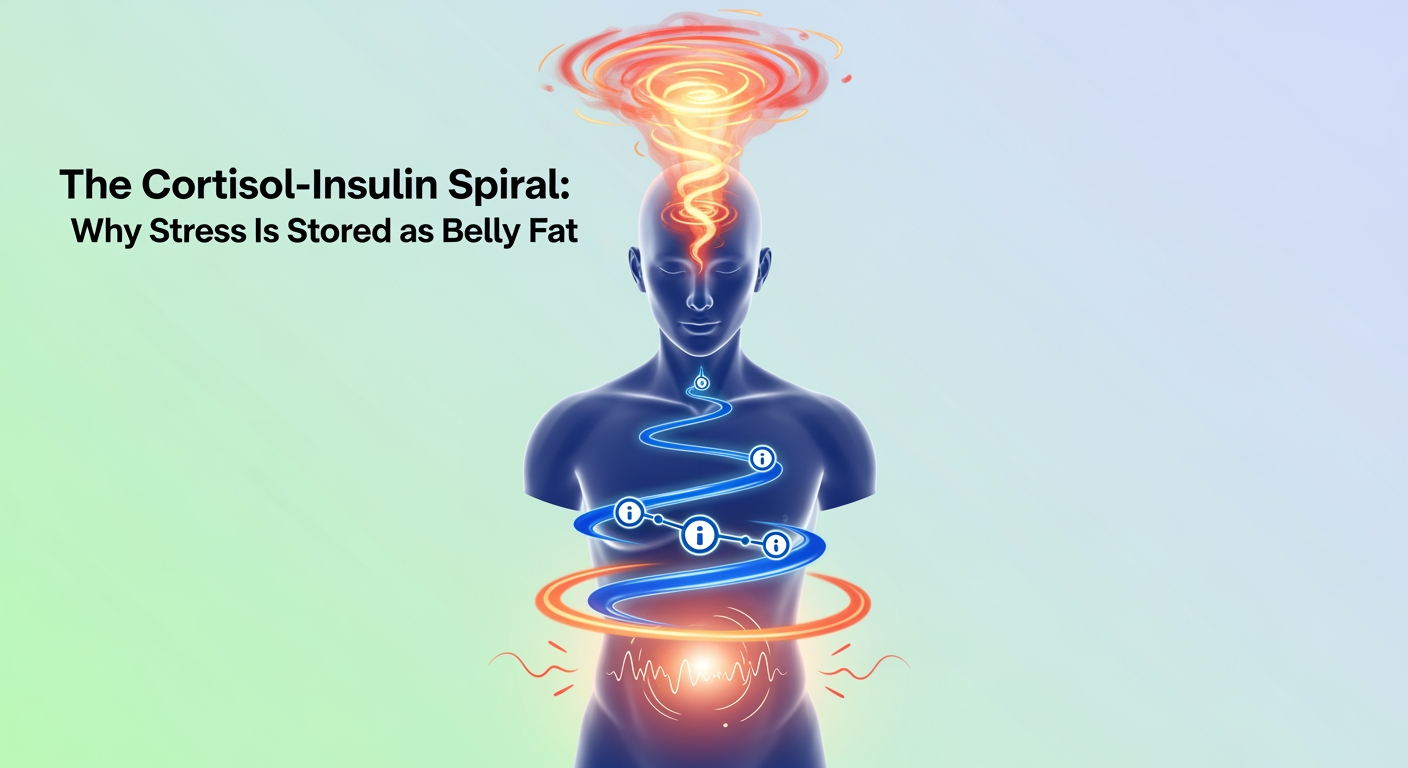 The Cortisol-Insulin Spiral: Why Stress Is Stored as Belly Fat
