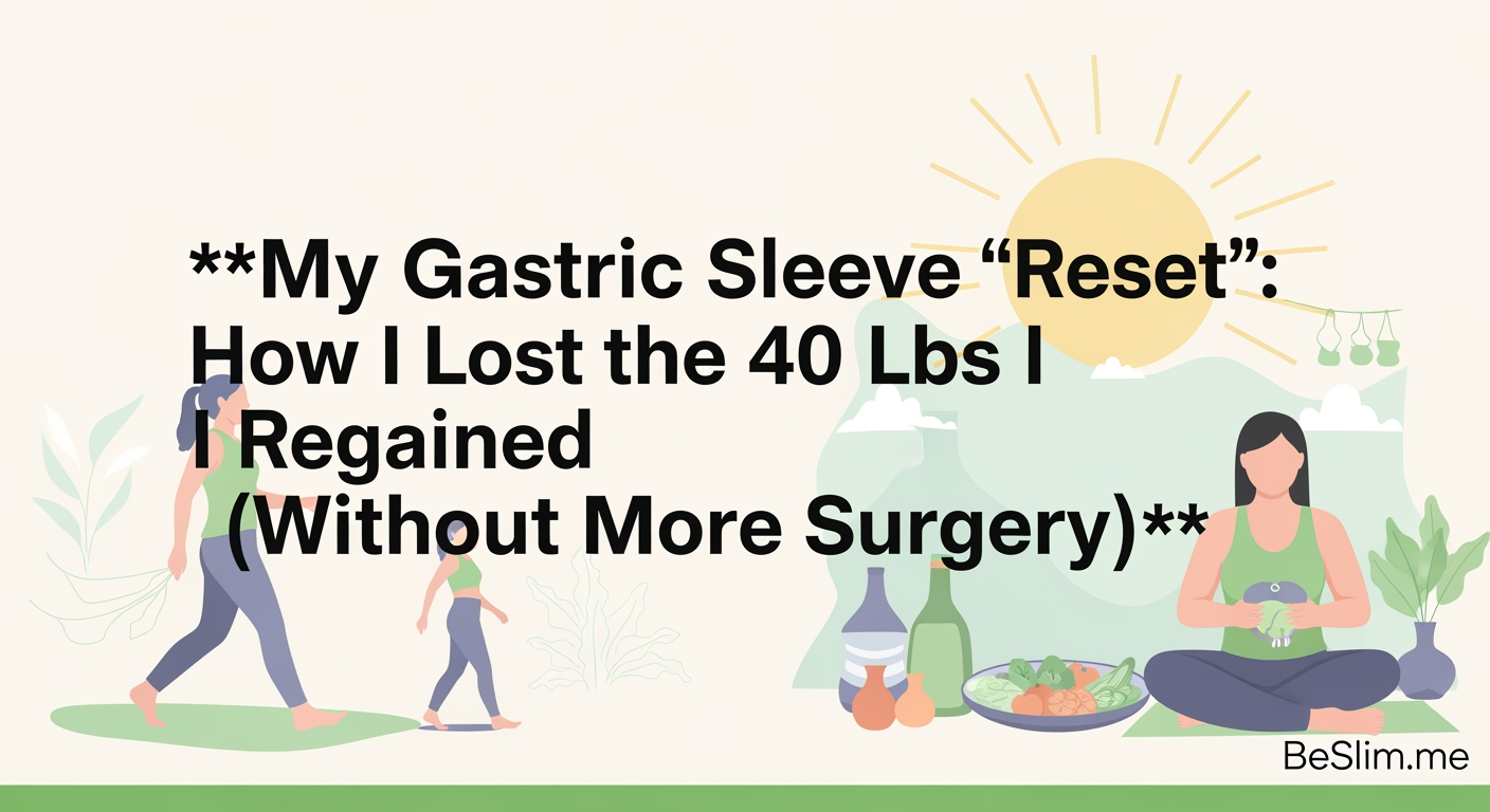 My Gastric Sleeve 'Reset': How I Lost the 40 Lbs I Regained (Without More Surgery)