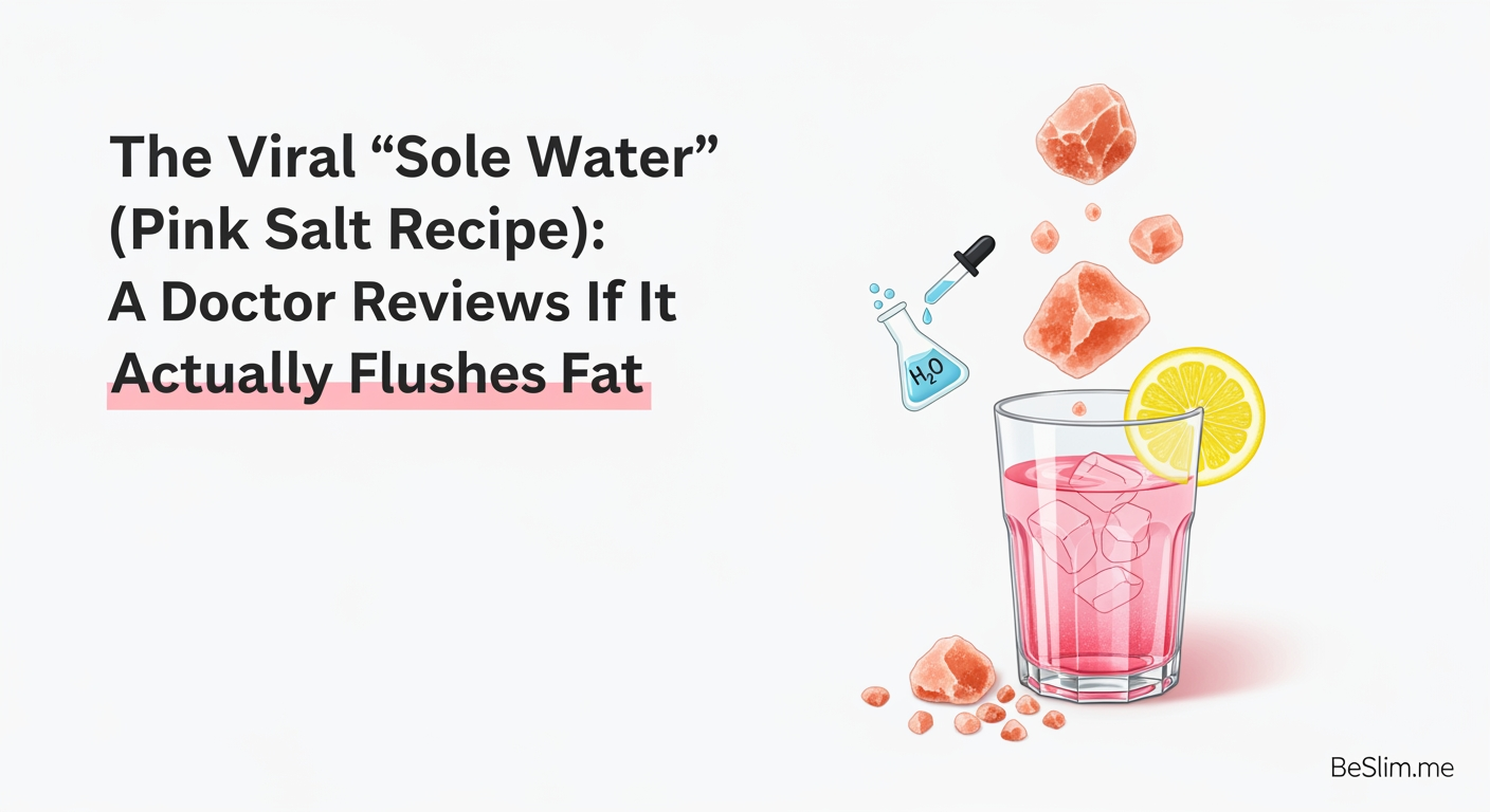 The Viral 'Sole Water' (Pink Salt Recipe): A Doctor Reviews If It Actually Flushes Fat