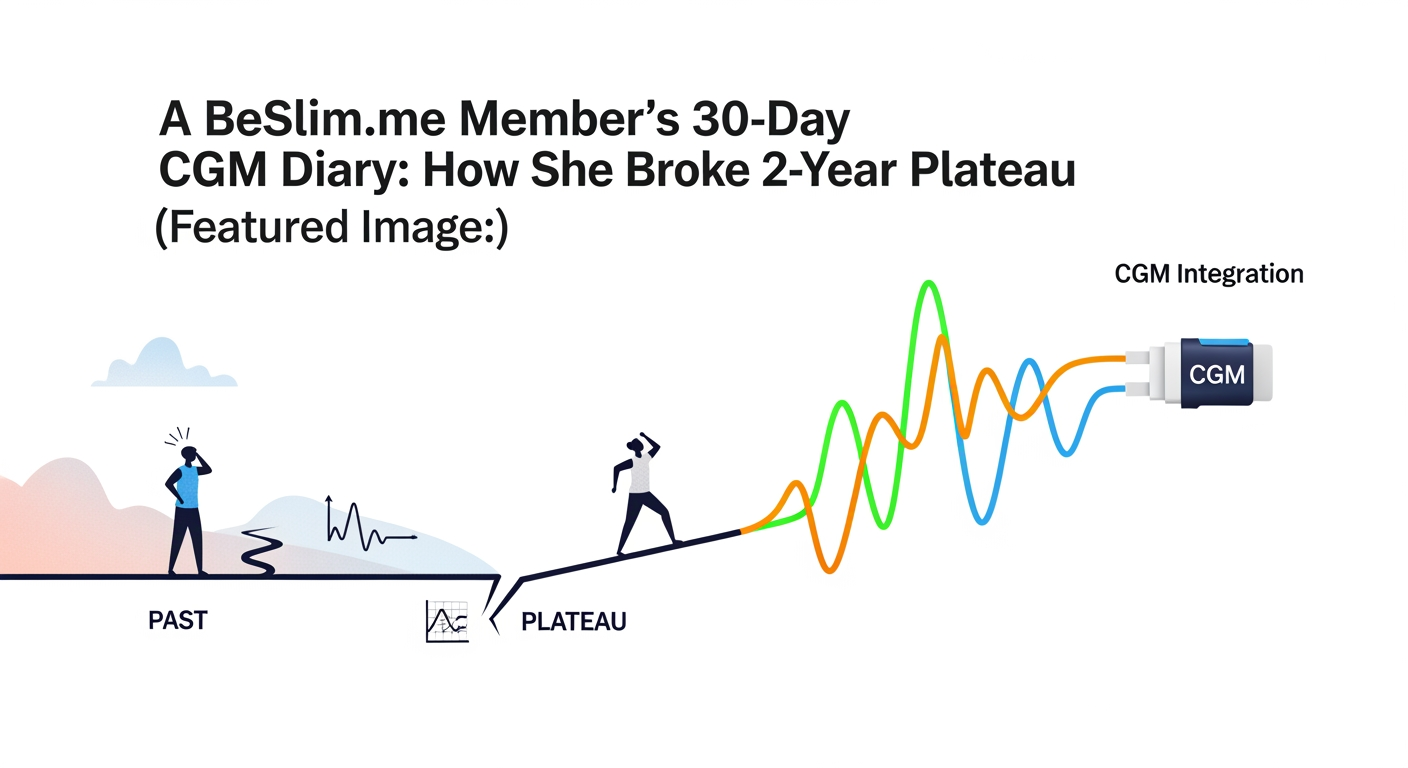 A BeSlim.me Member's 30-Day CGM Diary: How She Broke a 2-Year Plateau