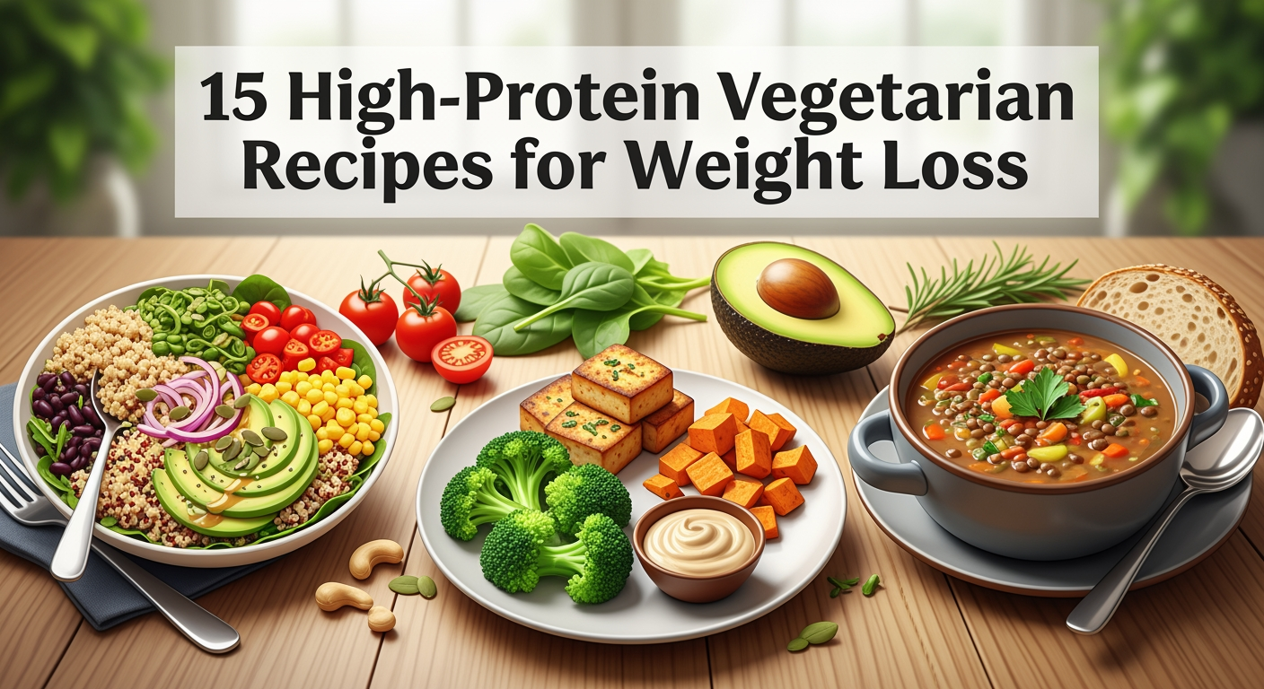 15 High-Protein Vegetarian Recipes for Weight Loss