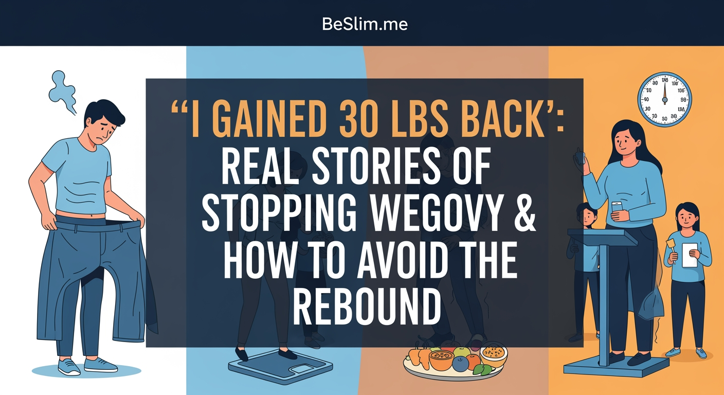 'I Gained 30 Lbs Back': Real Stories of Stopping Wegovy & How to Avoid the Rebound