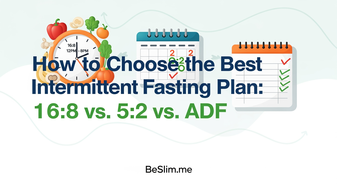 How to Choose the Best Intermittent Fasting Plan: 16:8 vs. 5:2 vs. ADF