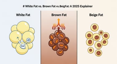 White Fat vs. Brown Fat vs. Beige Fat: A 2025 Explainer