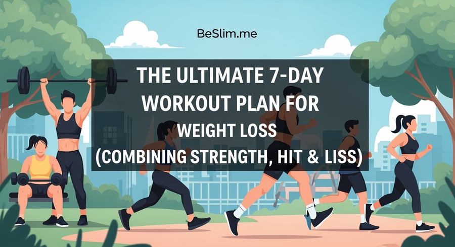 The Ultimate 7-Day Workout Plan for Weight Loss (Combining Strength, HIIT & LISS)
